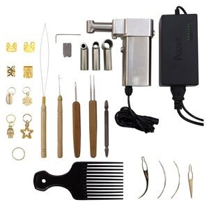 Professional Hair Braiding Tool Kit - Silver